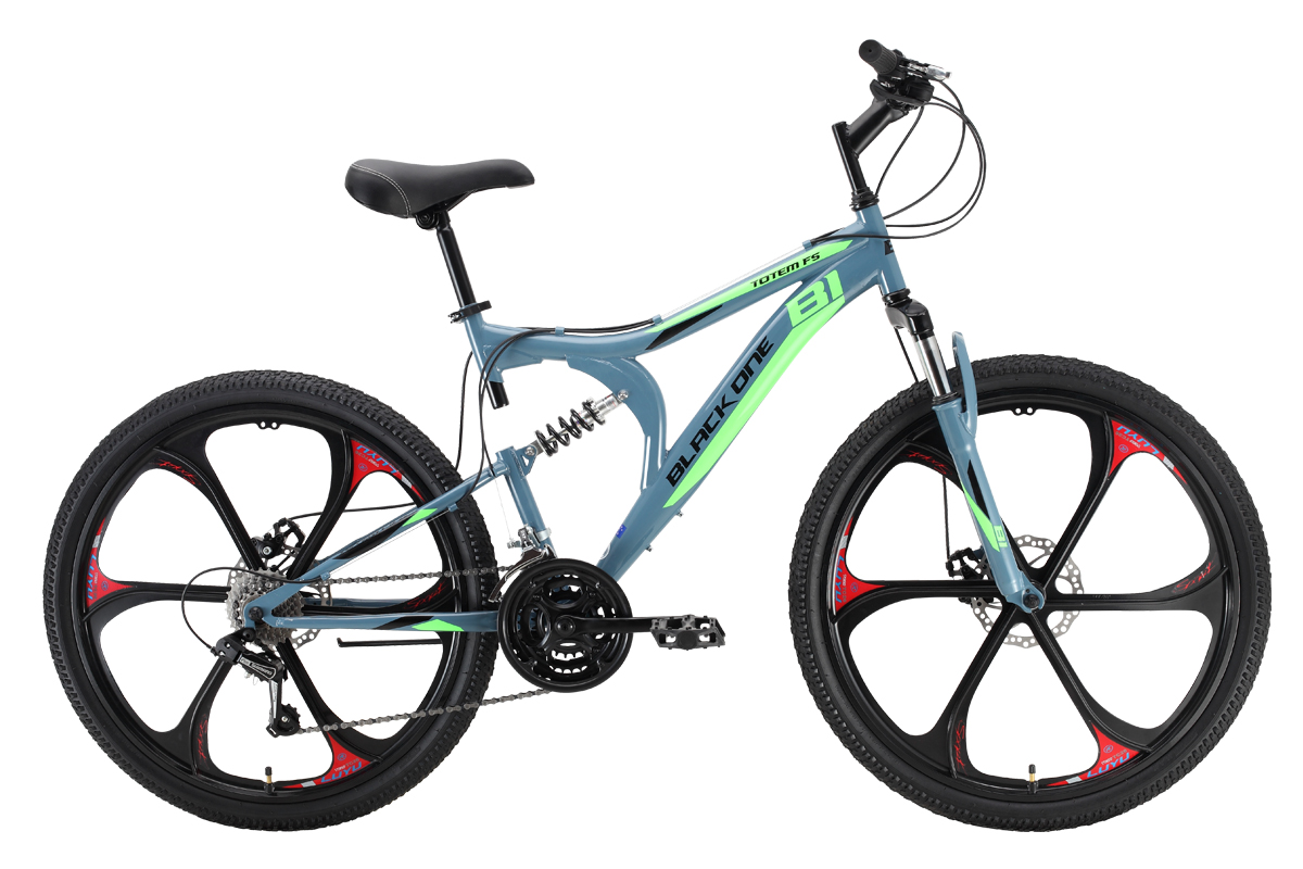 Двухподвесный велосипед 26 дюймов BLACK ONE Totem FS 26 D (2022)