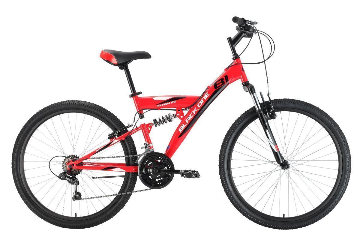 Двухподвесный велосипед 26 дюймов BLACK ONE Flash FS 26 (2022)