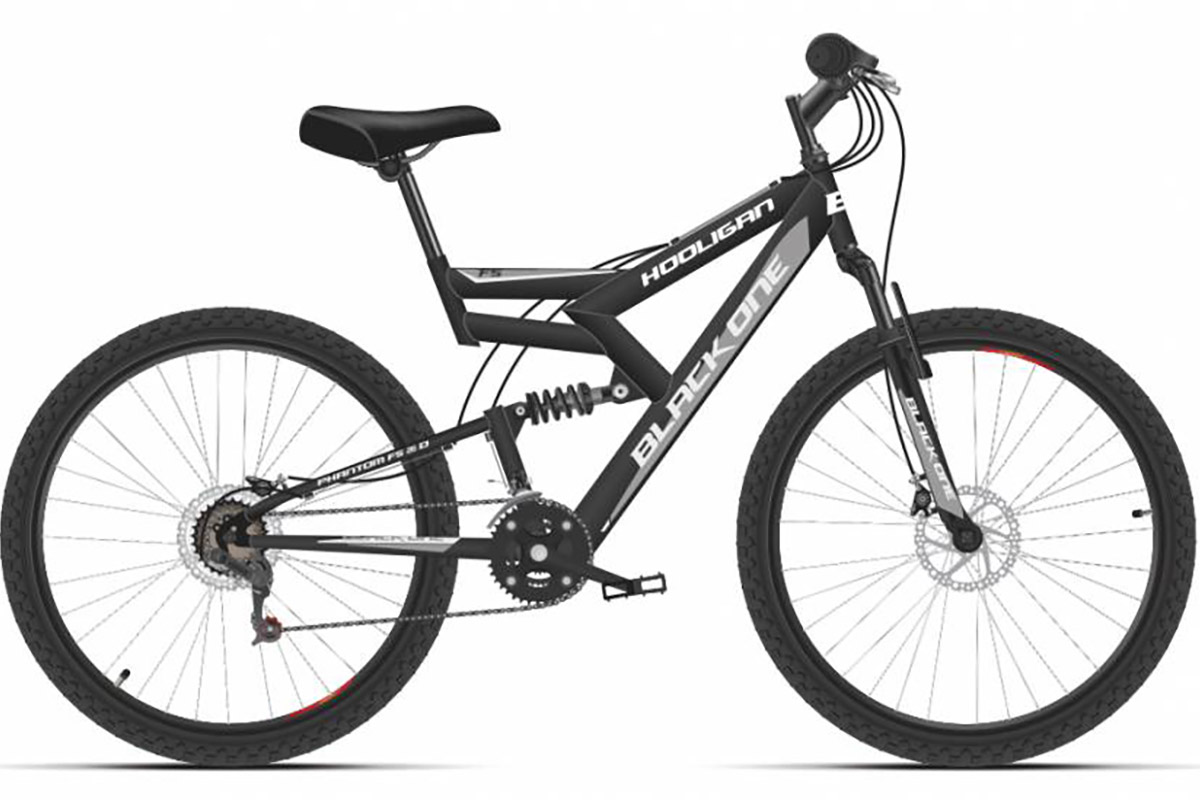 Двухподвесный велосипед 26 дюймов BLACK ONE Hooligan FS 26 D (2021)