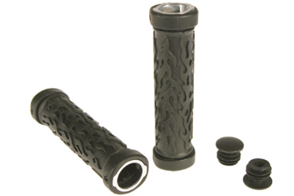 Грипсы Velo VLG-486AD2, кратон, черные, с хомутами для крепления